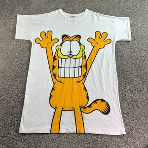 VTG 1978 Flirts Garfield Jim Davis Nightgown Womens OS Single Stitch Sleepshirt*